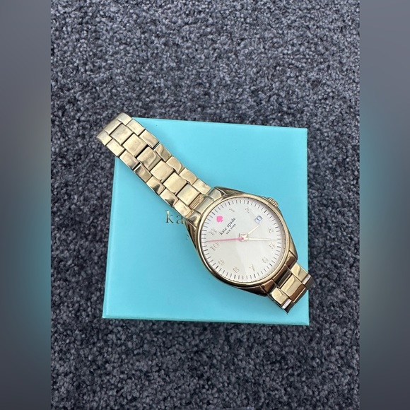 kate spade Seaport Watch Gold Tone Mother of Pearl Dial - Picture 3 of 4